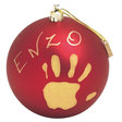 Boule de Noël personnalisable Rouge BABY ART - 4