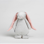 Veilleuse Moonie lapin Cloud grise avec oreilles roses