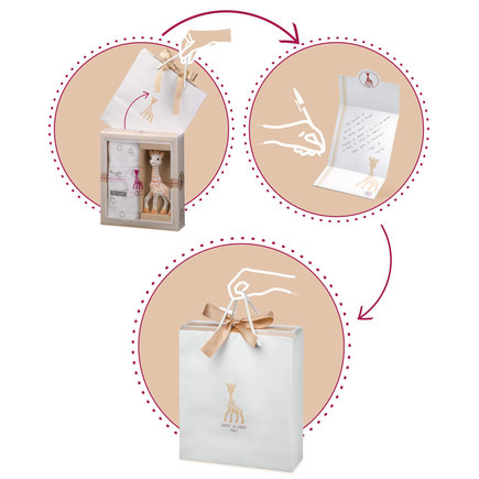 Coffret naissance Sophie la Girafe avec Hochet coeur VULLI - 3