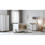 Chambre ALTITUDE lit 60x120+commode+armoire Blanc