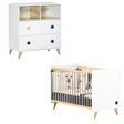 Chambre DUO Lit 70x140 Commode OSLO étoile SAUTHON - 5