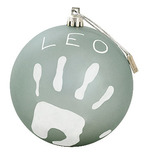 Boule de Noël personnalisable Argent