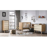 Façades de tiroirs bois/jaune pour commode Vox