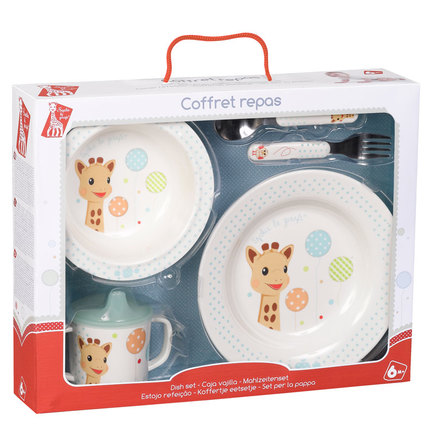 Coffret repas Sophie la girafe Ballons VULLI