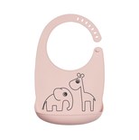 Bavoir silicone DEER FRIENDS Rose