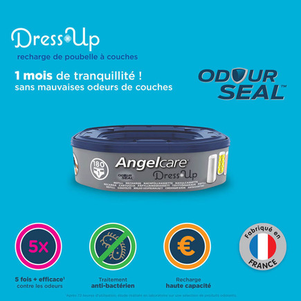 Lot de 6 recharges octogonales poubelle Dress Up ANGELCARE - 2