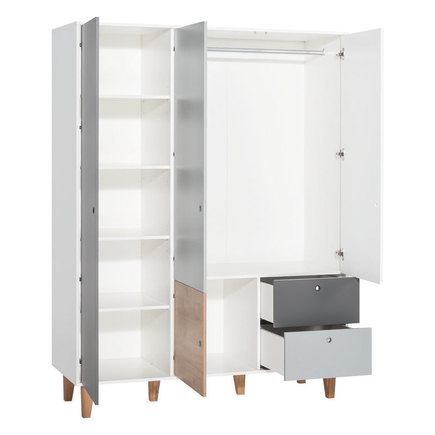 Armoire 3 portes Rouge CONCEPT VOX - 2