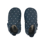 Chaussons en cuir 16-17 Navy Twinkle