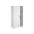 Chambre TRIO Lit 70x140 Commode Armoire LEAF Blanc/Bois VOX - 2