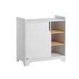 Chambre TRIO Lit 70x140 Commode Armoire LEAF Blanc/Bois VOX - 5