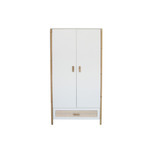 Armoire 2 portes Cannage Tressage Rotin OCEANIA Neige