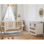 Chambre DUO Lit 70x140 Commode MARELIA Neige