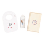 Coffret Bavoir + Biberon 360ml My Love