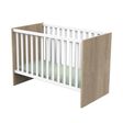 Lit bébé 120x60 NOVA Blanc Lin SAUTHON