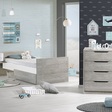 Chambre Lit 140x70 commode armoire LOFT Bois + PL OFF SAUTHON - 2