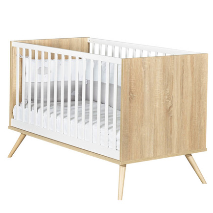 Chambre DUO Lit 140x70 + Commode Blanche SEVENTIES + PL OFF SAUTHON - 4