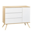 Chambre DUO Lit 140x70 + Commode Blanche SEVENTIES + PL OFF SAUTHON - 2
