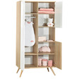 Chambre TRIO Lit 140x70 Commode Bois Armoire SEVENTIES PL OFF SAUTHON - 7