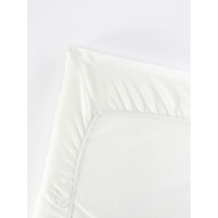 Drap Housse pour Lit Parapluie Coton Bio Blanc BABYBJÖRN