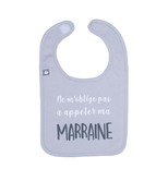 Bavoir Marraine Gris clair