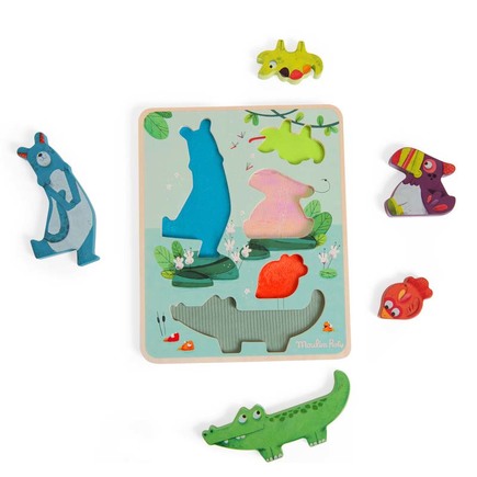 Puzzle sensoriel Dans la Jungle MOULIN ROTY - 2