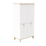 Armoire 4 petites portes AUBIN Blanc