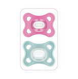 2 sucettes Comfort 2-6 mois Silicone Rose