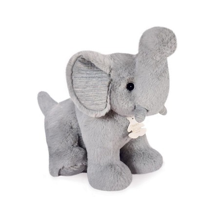 Preppy Chic Eléphant Gris Perle 35 cm  HISTOIRE D'OURS