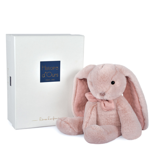 Preppy Chic Lapin Rose 30 cm  HISTOIRE D'OURS