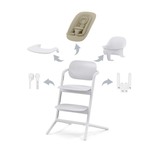 Chaise haute LEMO 4en1 SET All White