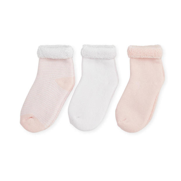 Lot de 3 chaussettes 0-3 mois Rose TROIS KILOS SEPT