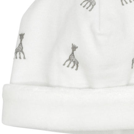 Bonnet 0/1 Mois Sophie La Girafe Blanc TROIS KILOS SEPT - 2