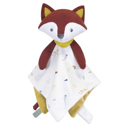 Doudou renard 34x34 cm Ecru/sauge/terracotta TROIS KILOS SEPT