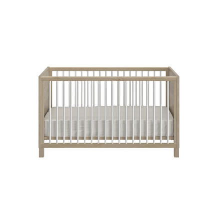 Lit Achille 70x140 cm Chêne Blond et Blanc GALIPETTE - 3