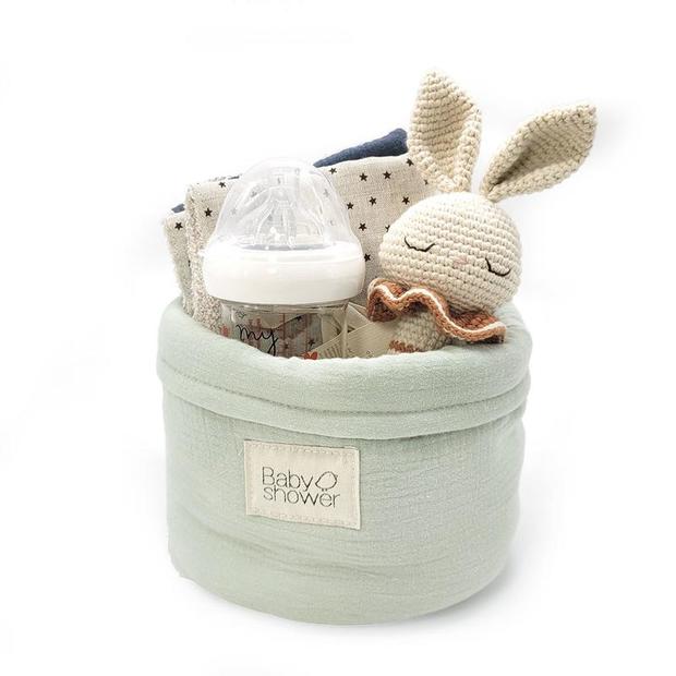 Panier Petit Sage Powder BABYSHOWER