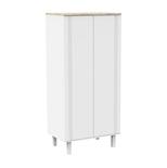 Armoire 2 portes ELEONORE Blanc