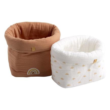 Lot de 2 panières SUNLIGHT SAUTHON Baby déco