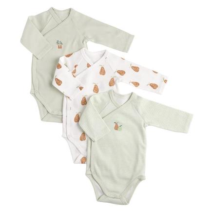 Lot de 3 Bodies Naissance BOTANICA SAUTHON Baby déco