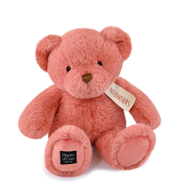 LE NOUNOURS Rose praline 28 cm HISTOIRE D'OURS