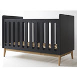 Lit bébé 120x60 transformable en banquette Pure Black