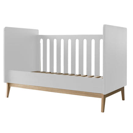 Lit bébé 140x70 transformable en banquette Pure White PERICLES - 2