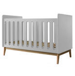 Lit bébé 120x60 transformable en banquette Pure White