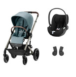 Poussette DUO Balios S Lux TPE Sky Blue Cloud T Sepia Black