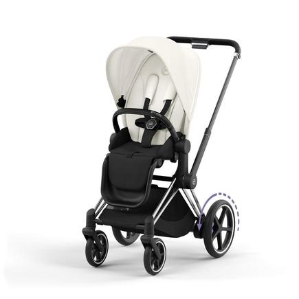 Poussette e-PRIAM Chrome Black Off White 2023 CYBEX