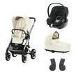 Poussette TRIO TALOS S LUX TPE Nacelle Cot S Lux Seashell ATON B2 Volcano Black CYBEX - 2