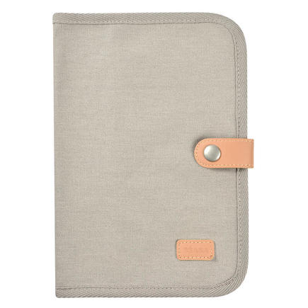 Protège carnet de santé Canvas gris perle BEABA