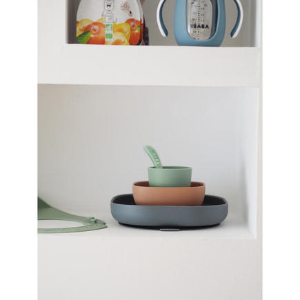 Coffret repas silicone 4 pièces Mineral BEABA - 4