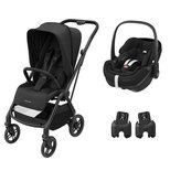 Poussette DUO Leona 2 Pebble 360 PRO 2 Black