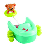 Teddy et son bateau multicolore