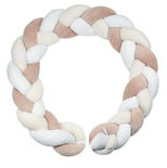 Tresse décorative Rose Lili 200cm Rose et blanc